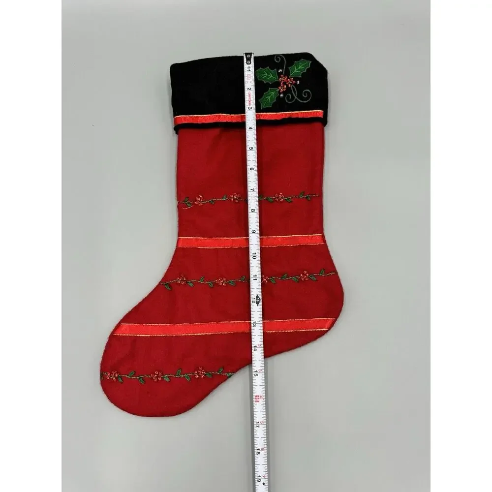 Simply Felt DEMDACO Beautiful‎ Christmas Stocking Woodsong Designs 2004